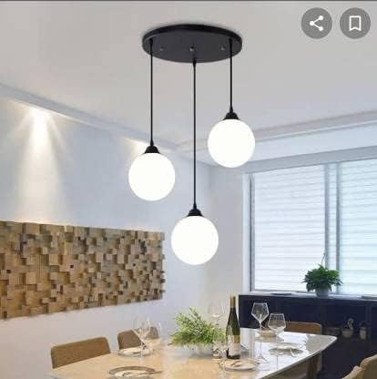 Image of Wall Lamp Chandelier Pendant Light, Home Decor for Bedroom, Living Room, Hallway, Cafe, Hotel, Restaurant (Ball Hanging LAMP Set with LED Bulb Pack of 1)