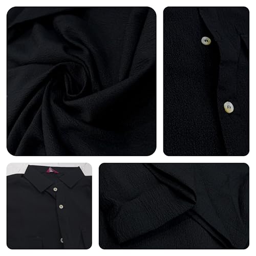 Image of GRECIILOOKS Shirt for Man | Classic Summer Shirt for Man | Men's Regular Fit Soft Cotton Blend Casual Shirts with Button Closure