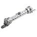 Silver/red bronze plated crown cover 5 inch Mezuzah & scroll, Judaica Israel gift Jewish door Mezuza from Jerusalem (Silver crown)