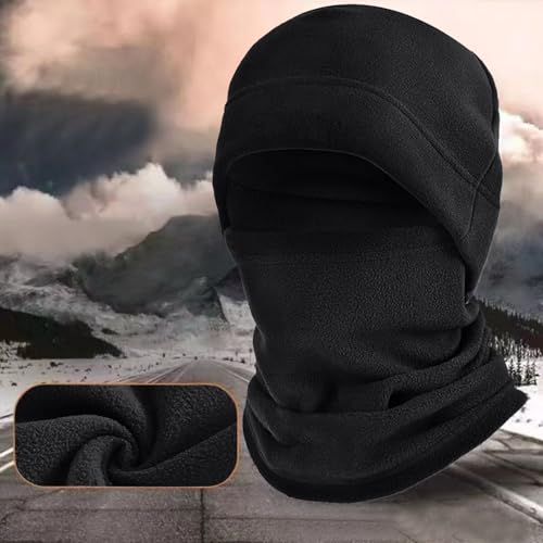 Windproof Face Cover Neck Gaiter Winter Fleece Balaclava Ski Mask for Men (Green) - image 3