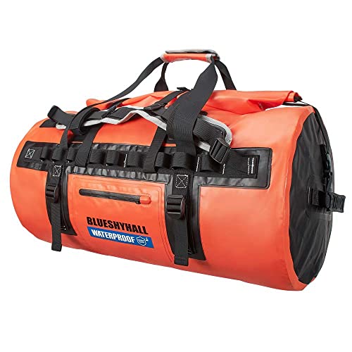 Blueshyhall Bolsa Seca Impermeable de 60 L con Asas Durables, Resistente al Agua para Moto, Paddleboarding, Kayak, Camping, Rafting (Gris) miniatura 1