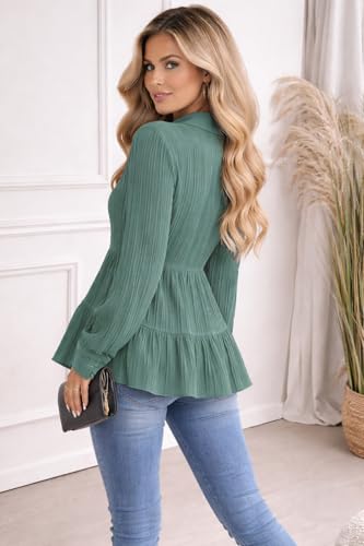 Image of TOPLOT Tops for Woman | Kurti Stylish with Shirt Design | Comfortable Western Top | Versatile Perfect for Casual & Everyday Fashion | Kurti for Woman | Korean Style (5247)