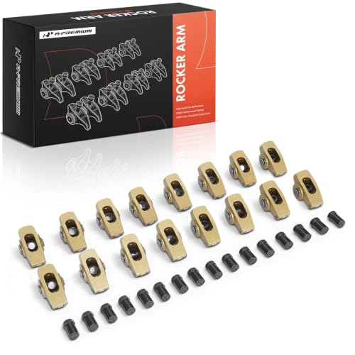 A-Premium Set of 16 Roller Rocker Arms Compatible with Chevy SBC