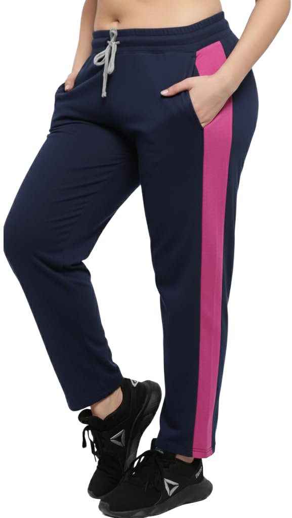 Women Lower |Cotton Pants for Ladies | Women Joggers Track Pants Lower | Elastic Waist Stretchable Comfortable Lower | Regular Wear, Office Wear, Lounge & Gym Wear for Women-Pack of 1-image-43