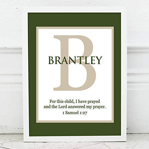 I Have Prayed Personalized Gift | Bible Verse Gift | Boy Name Decor | Personalized Baptism Gift | Christening Gift | Religious Gift | Christening Present | Baptism Present | First Communion #TOP1