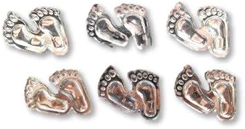 Mini Foot Print Acrylic Charms Capias 24 Pieces