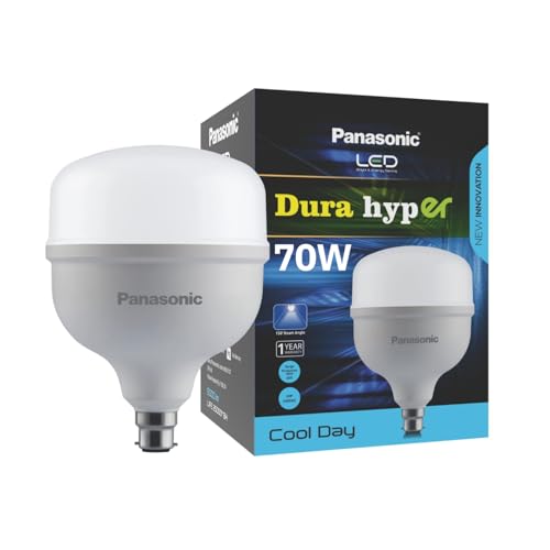 Image of Panasonic Dura Hyper 70W LED Bulb | High Wattage 70W Bulb | 70W bulb for Indoor Use (Cool White, Pack 1)