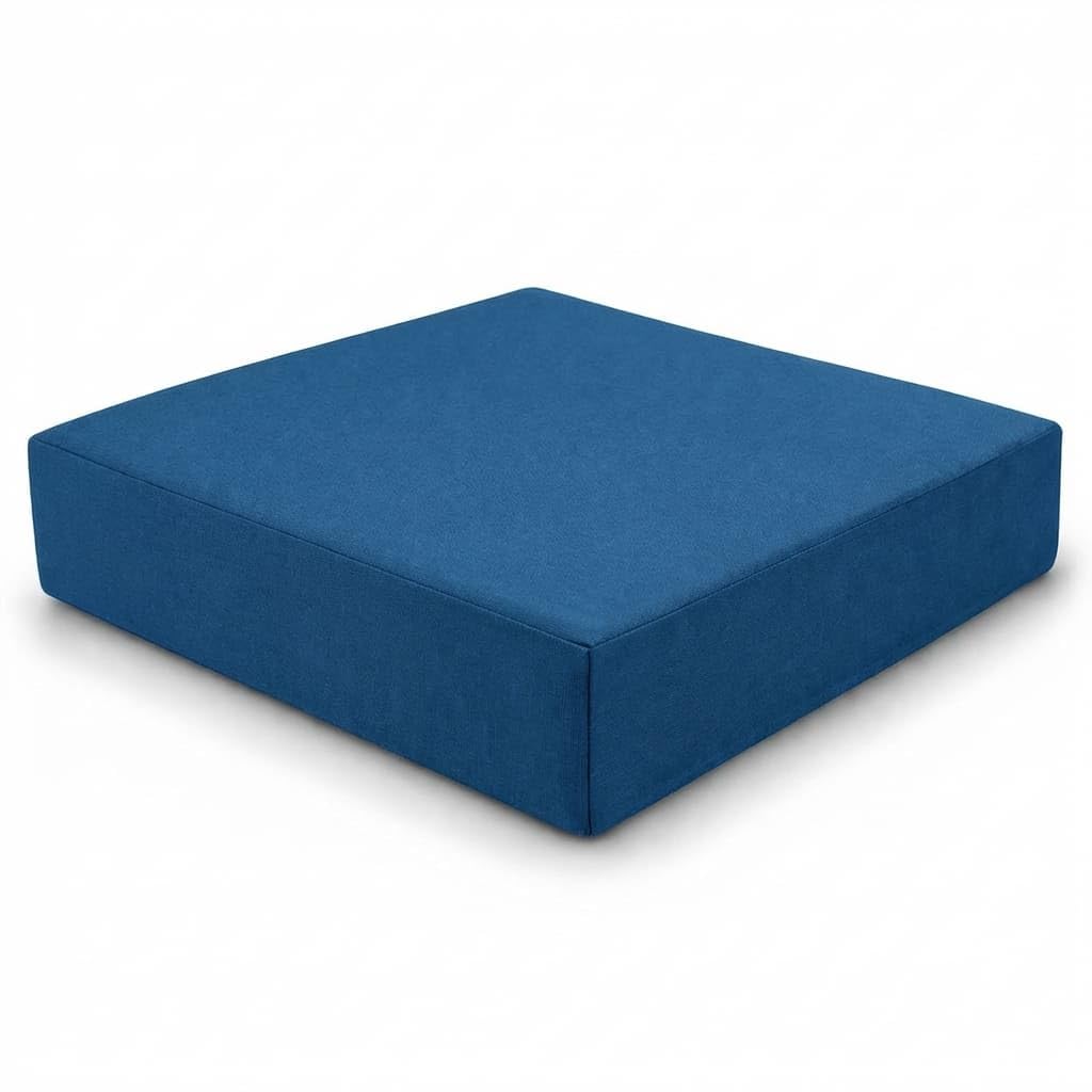 MOTHER LAND Rattan Garden Furniture Cushions Replacement Seat Pads Outdoor Patio Sofa Chair Cushions Water Resistant Thick Foam Support (Royal Blue, Seat 55x55x10cm)