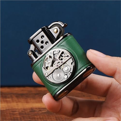 Encendedor de Aceite Vintage para Hombre Verde miniatura 4