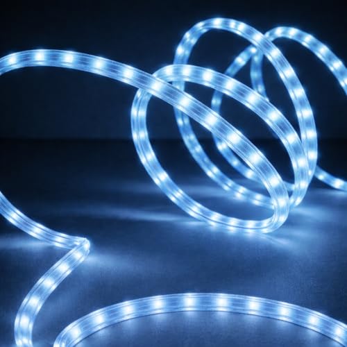 Image of V.E.S.P.A SMD LED Strip Lights Waterproof Lighting for Home Wall Decor & Interior Decoration | Perfect for Diwali Lighting | | Wedding | Events | Strip Lights | (ICE Blue, 45 Meter)