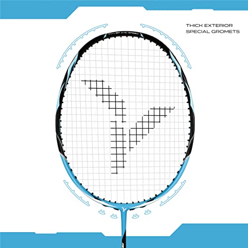 Image of Young Aero 9000 Blast (78g, Head Heavy, UHM Japanese Graphite) Strung Badminton Racquet