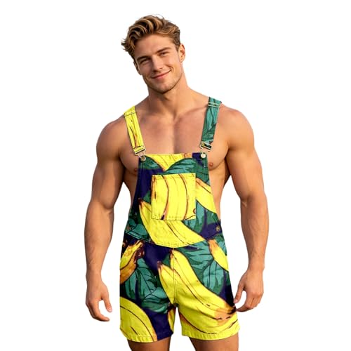 Mono corto de verano para hombre: adiós al calor con este peto vaquero desgastado