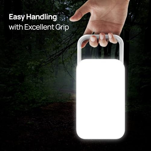 Image of wipro Safari Emergency Rechargeable Led Lantern with 7200 Mah Battery | Brightness Control Feature | in- Built Mobile Charging Point | Pack of 4,Multicolor