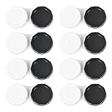 Dhoptical 8 Pack Black Contact Lens Cases,Outdoor Portable Mini Contact Lens Kit,Perfect for Travel & Everyday Use
