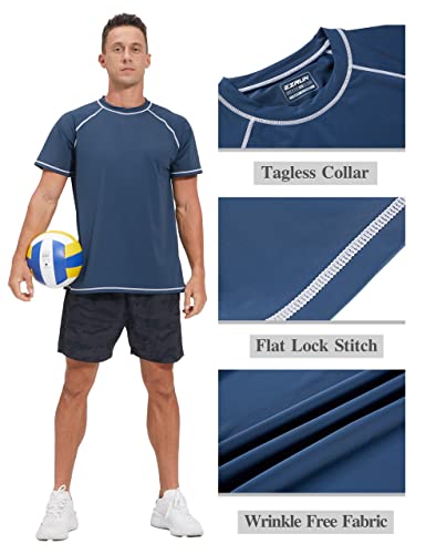 Image of Men's Swim Shirts Rash Guard UPF 50+ UV Sun Protection T-Shirt Quick Dry Fishing Beach T Shirts