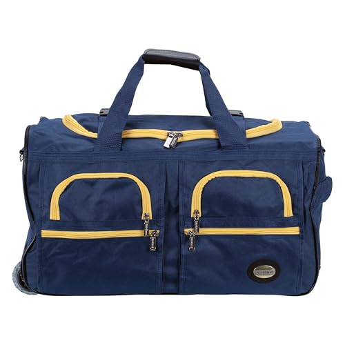 Image of Rockland Rolling Duffel Bag, Black, 22 inch