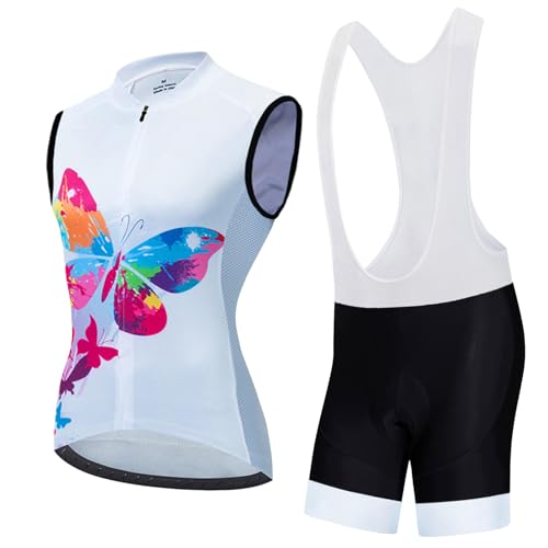 Ensemble cyclisme femme anti-douleur avec coussin gel 9D respirant