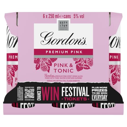 Gordons Pink & Tonic 6x250ml