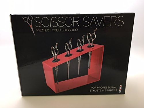 Scissor Savers - Protect Your Scissors - For Professional Stylists and Barbers - Red