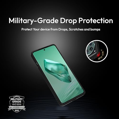 Image of KAPAVER Mag-X Back Cover Case Compatible with OnePlus 12 5G (PC+TPU) (GPS Delhi), Grey