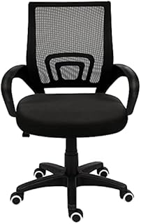 Office Chair Desk Chair Black,Ergonomic Home Office Chair with Lumbar Support Swivel Office Computer Chair Mid-Back Mesh Task Chair,Height Adjustable