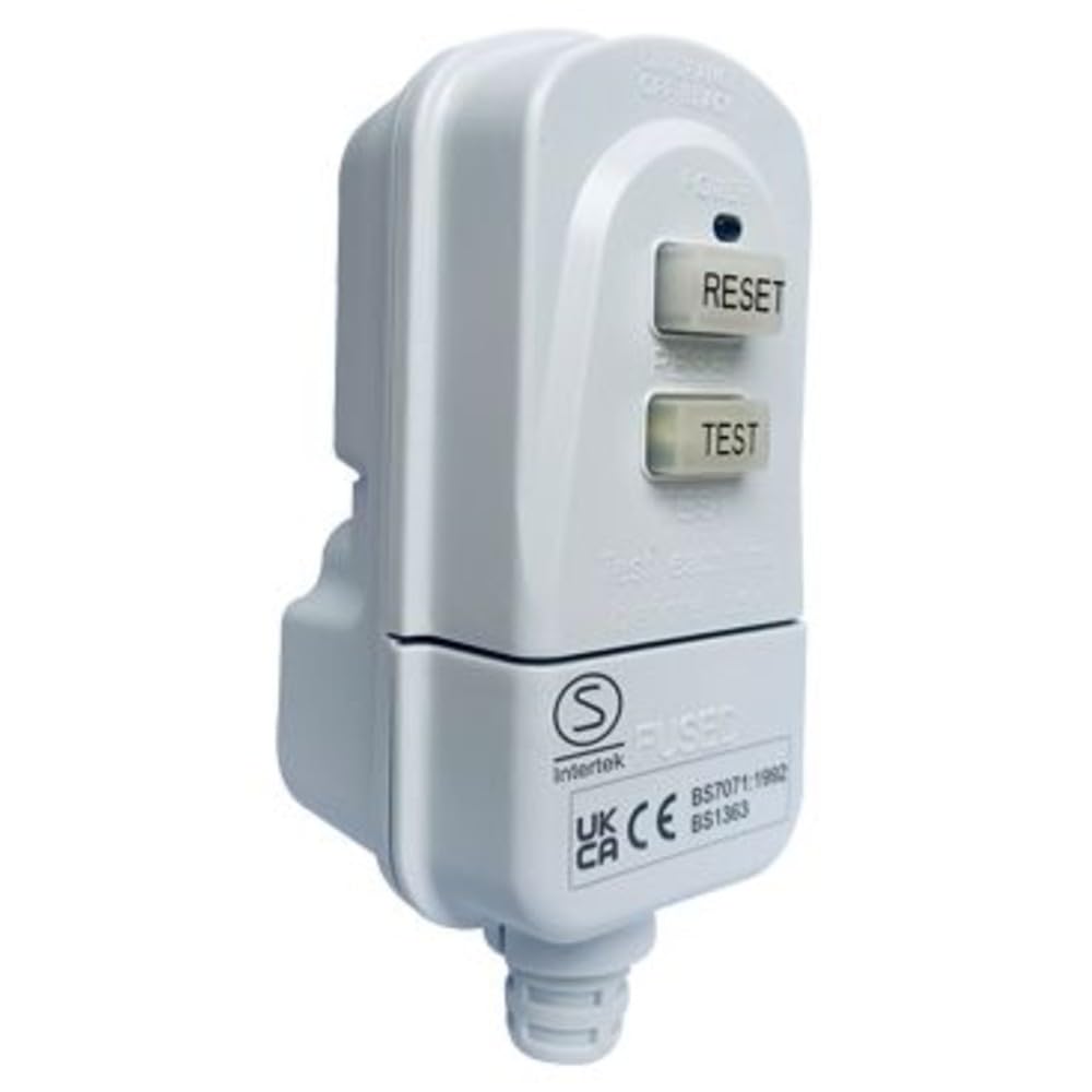 Greenbrook White Cdp-C Rcd Plug For Added Protection Against Electrocution