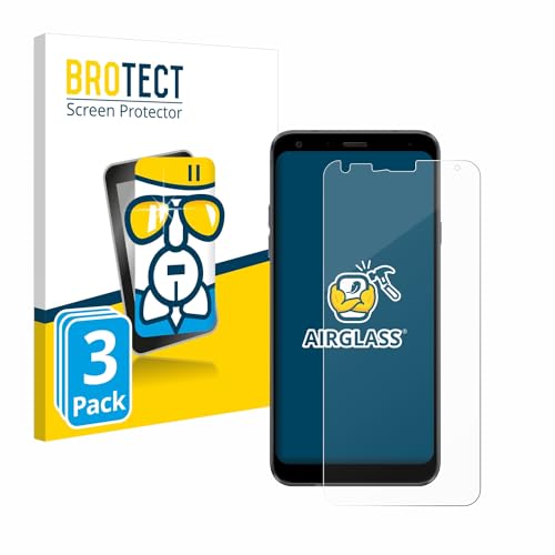 BROTECT Protector Pantalla Cristal para LG Q7 / LG Q7 Plus Protector Vidrio (3 Unidades) - [Dureza 9H, Anti-Arañazos]