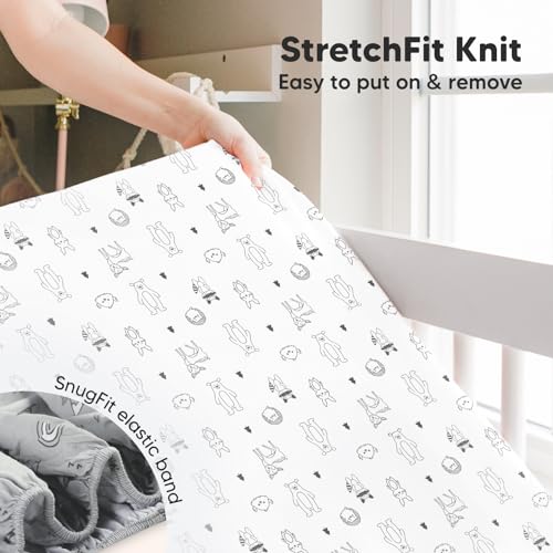 Image of KeaBabies 2pk Baby Crib Sheets for Boys Girls, 52x28 Fitted (Butterflies) | Viscose Derived from Bamboo, Toddler Bed Sheets Neutral, Fitted Crib Mattress Sheet for Standard Baby Bedding, Soft, Cozy