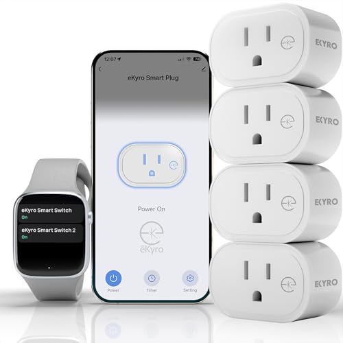 eKyro Smart Plug | Compatible with Alexa, Google Home Assistant, iPhone, Siri, Android, Power...