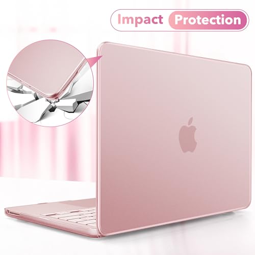 Image of May Chen Compatible with MacBook Neo 13 inch Model A3404 2026 Release, Slim & Lightweigh Frosted Finish Protective Case with Keyboard Cover&Screen Protector, Frosted Blush