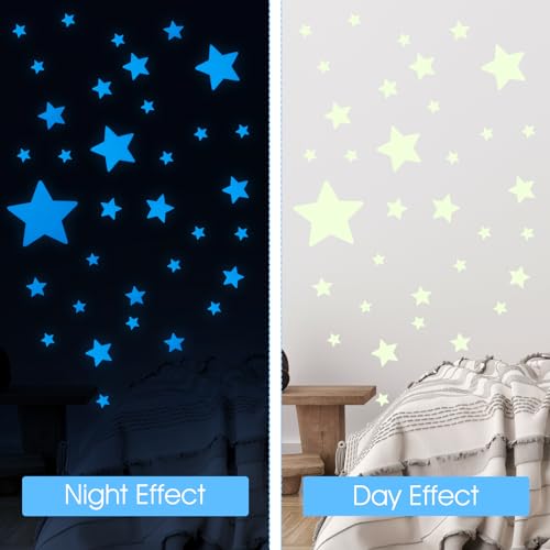 Stickers de Estrellas que Brillan en la Oscuridad para Pared miniatura 5