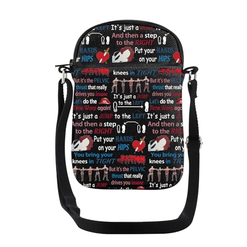 JYTAPP Horror Picture Show Crossbody Bag Let's Do The Time Warp Again Quote Gift Comedy Musical Movies Fans Gift
