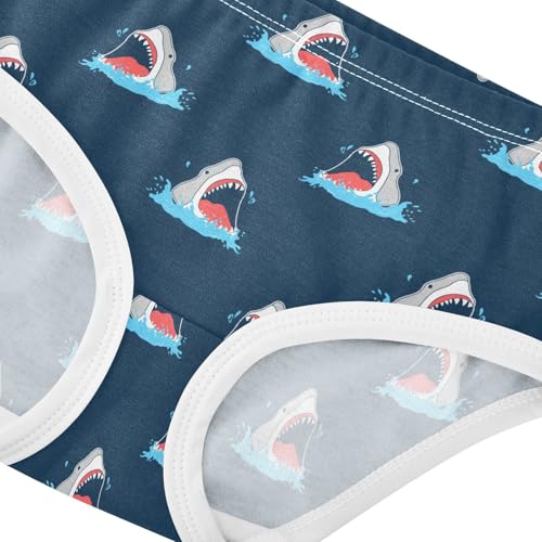 Little Girls' Soft Cotton Underwear Kids Breathable Comfort Shark Panties Briefs Toddler4
