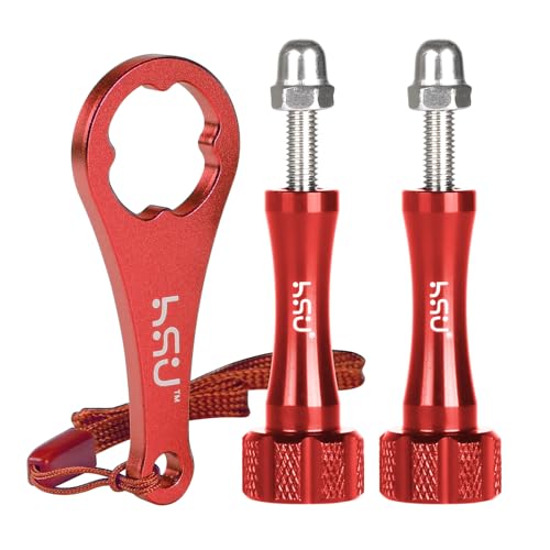 Tornillos de mariposa HSU de aluminio con llave para GoPro Hero 12 y 11
