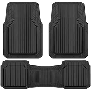 CAR PASS Alfombrillas de goma resistentes para automóvil, juego completo de tapetes impermeables para platos profundos, adornos universales para adaptarse a SUV, camiones, sedanes, camionetas