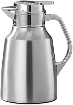 Large Capacity Tabletop Pot Thermos Flask, 304 Stainless Steel Vacuum Insulated, Double Wall Insulation, High Heat Retention, Tiger Thermos Flask, Easy to Open/Close, Energy Saving, Lightweight