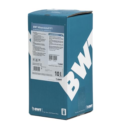 BWT Mineralstoff F1 10l Dosiermittel für Wasserhärte 0–7 °dH | ideal bei weichem Wasser | Mineralstoffe für Trink- und Brauchwasser | zuverlässige Wasseraufbereitung | Kalkschutz und Geräteschutz BWT Mineralstoff F1 10l Dosiermittel für Wasserhärte 0–7 °dH | ideal bei weichem Wasser | Mineralstoffe für Trink- und Brauchwasser | zuverlässige Wasseraufbereitung | Kalkschutz und Geräteschutz