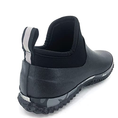 Image of SYLPHID Men's Garden Shoes Women's Rain Shoe Waterproof Neoprene Camp Booties for Camping, Lawn Care, Gardening and Yard Work