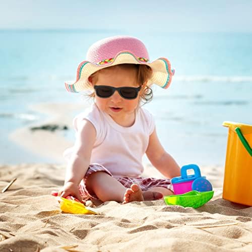 FRIUSATE Baby Polarized Sunglass With Strap, Adjustable Infant UV400 Protection Sunglasses Eyewear for Age 0-24 Months Boys Girls Toddler Kids