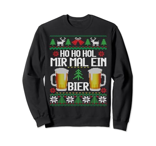 Ho Ho Hol Mir Mal Ein Bier I Knitted Lustiger Ugly Christmas...