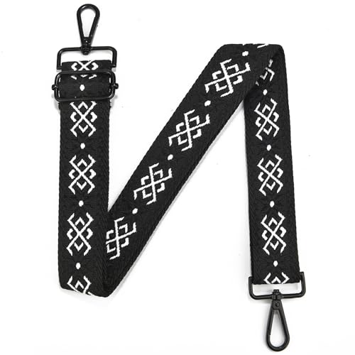 Image of Crossbody Straps for Purses Silver Hardware Purse Strap Wide Shoulder Strap Adjustable Replacement