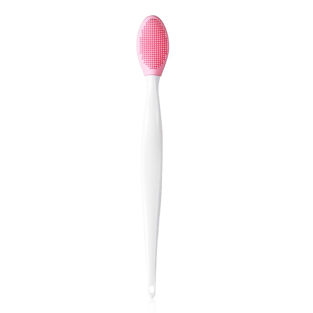 Gleva Silicone Skincare Lip/Nose Exfoliator Deep Cleaning Blackhead Remover Facial Cleansing & Face Scrubber Brush, Double-sided Soft ​Lip Brush for ​Smoother and Fuller Lip Appearance Pack of 1 (Pink)-picture-42