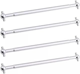 4pcs Metal 90mm Front/Rear Dogbone Shaft 08029 Compatible with 1/10 Electric Volcano Epx/PRO RC Monster Truck Parts Replacement (Silver)