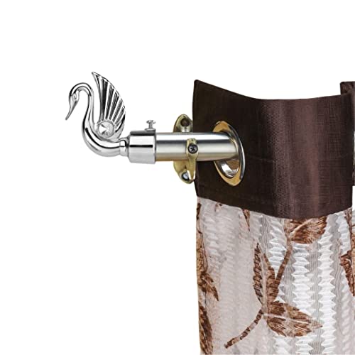 Image of CARLOS Home Decor Heavy Brass End Caps for 1 Inch Curtain Rod Door and Window (Only Finials, no Supports are Included) CB118-WS (Pack of 4)