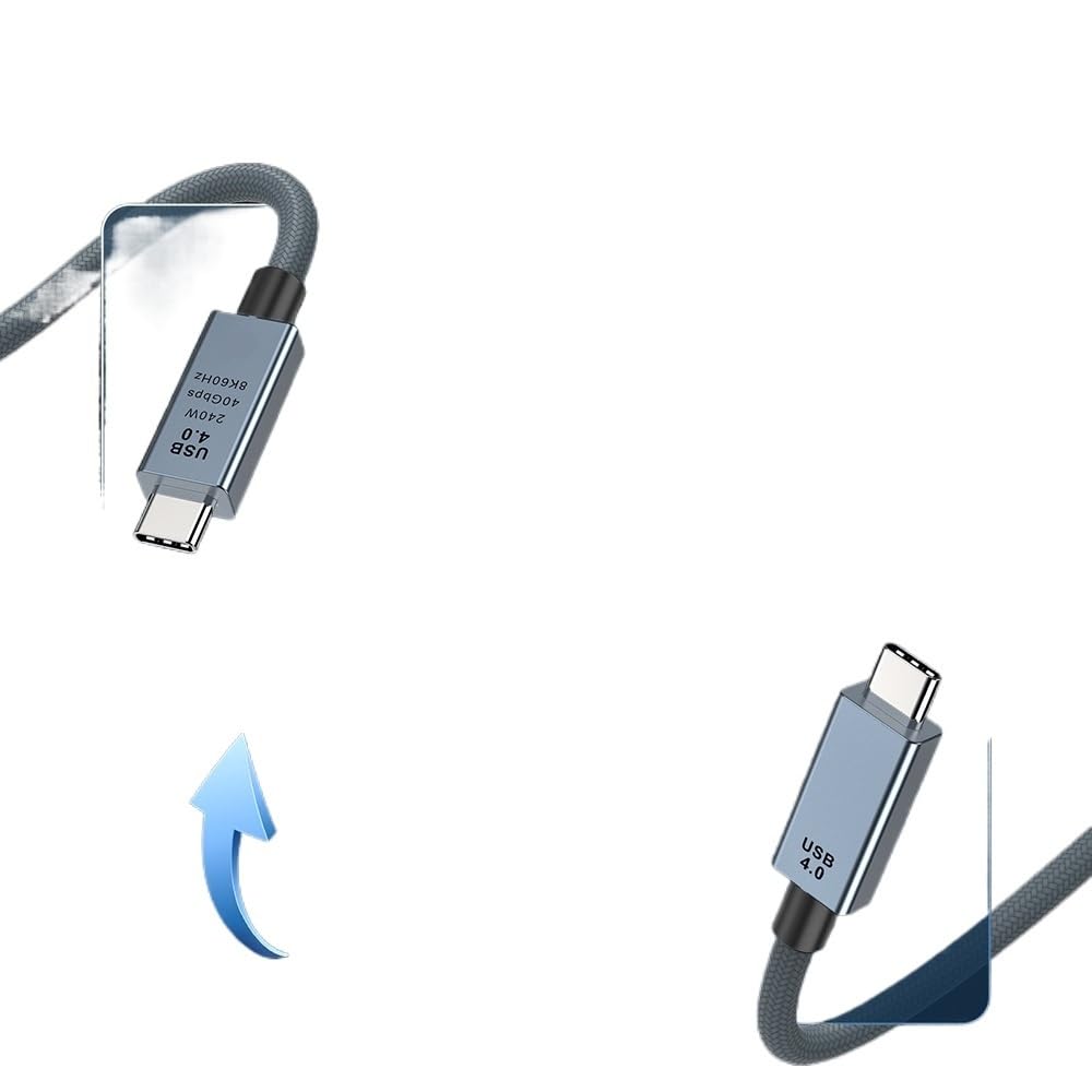 Cable USB tipo C a C de 240 W, carga rápida, 1 m, 2 m (1,5 m)
