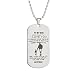 To My Son Gifts Always Remember To My Son Dog Tag From Dad Mens Boys Necklace Military Chain Air Force Pendant Thanksgiving and Child Birthday Best Souvenirs