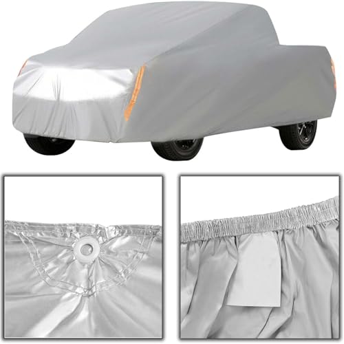 Image of Pickup Truck Cover Universal All Weather Heavy Outdoor Replacement for Pickup Truck up to 210 L x 70 W x 65 H Inch