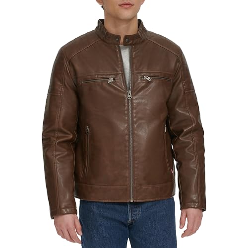 Levi's Men's Faux Leather Racer Jacket