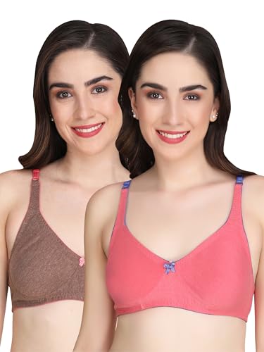 Image of Women Melange Fabric Everyday Non Padded Bra for Women