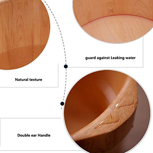 Spa de pies de madera tonel grande para remojo miniatura 7